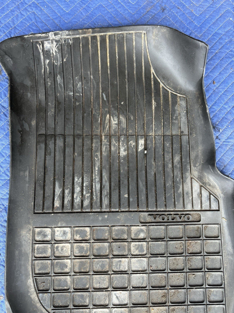 1993-1997 Volvo 850 850R Charcoal All Weather Rubber Floor Mat Pair OEM #4428E