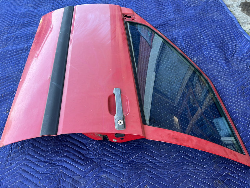 1993-1997 Volvo 850 Front Driver Left LH Door Assembly Red OEM