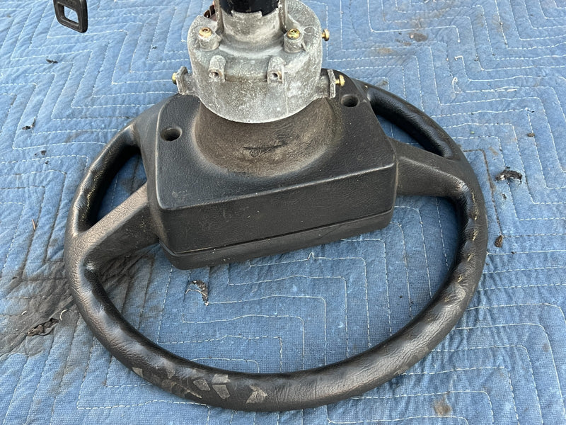 1986-1993 Volvo 240 244 245 Steering Wheel Column & Ignition w/ Key OEM #4415EM