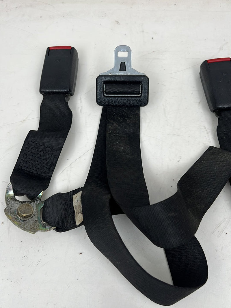 1984-1993 BMW 318i E30 Coupe Rear Seat Belt Retractor Set Black OEM #6737EM