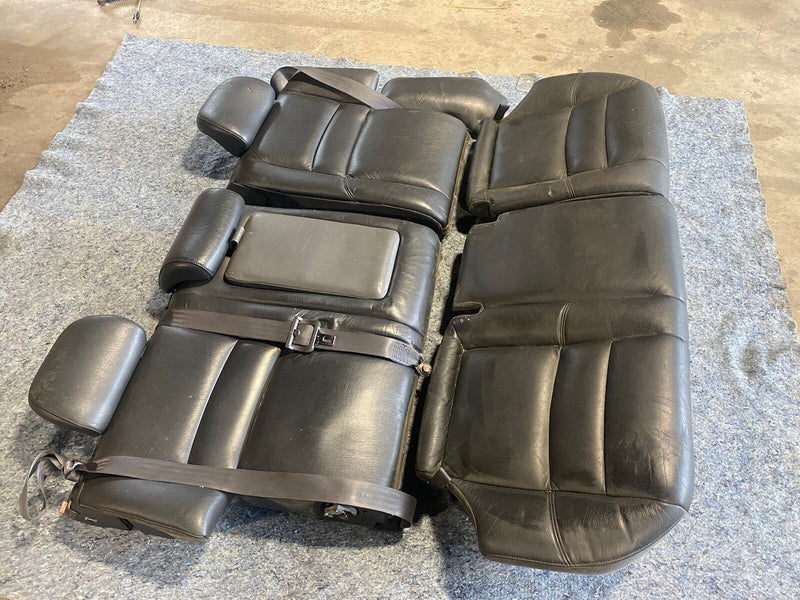 98-00 Volvo V70R V70 Rear Charcoal Gray Leather Seat Set w/ Seat Belts OE #1647E