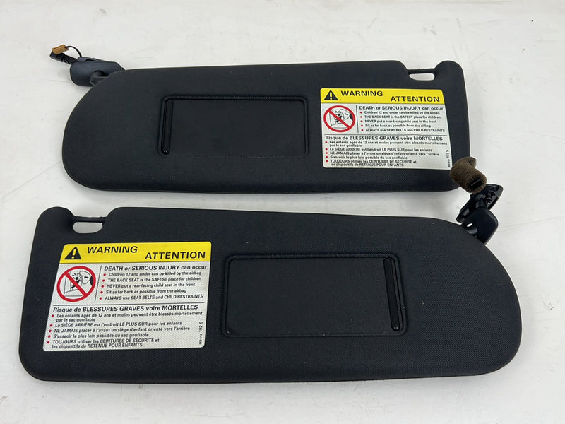2001-2003 Audi S8 D2 A8 Left & Right Sun Visor Shade Pair Black Cloth OEM #6073EM