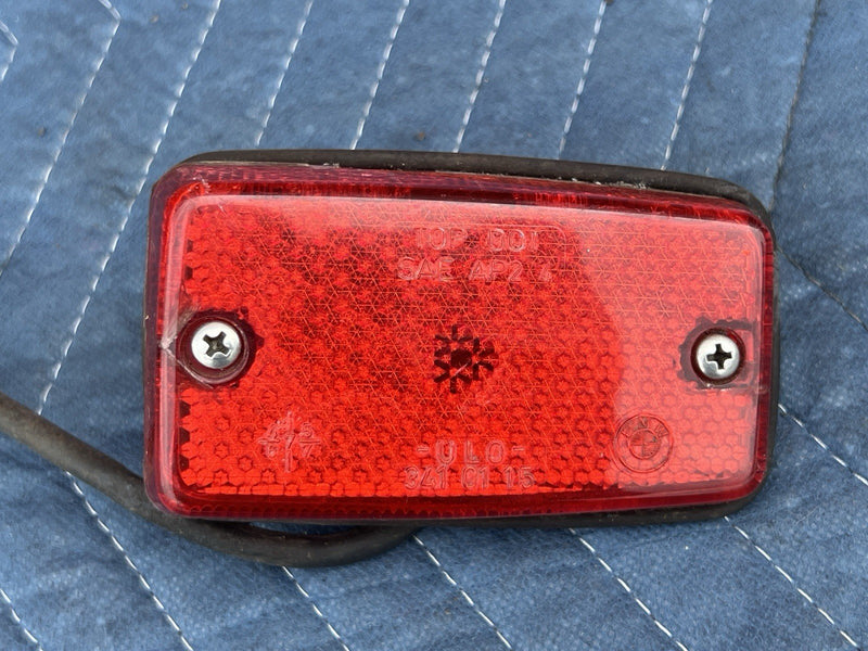 1977-1983 BMW 2002 Ti 3410104 E21 3 Series ULO Red Side Marker Lights OEM #3884M