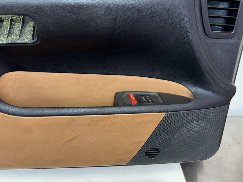 2001-2003 Audi S8 D2 A8 Door Card Trim Panel Set of 4 Black & Tan OEM #6070EM