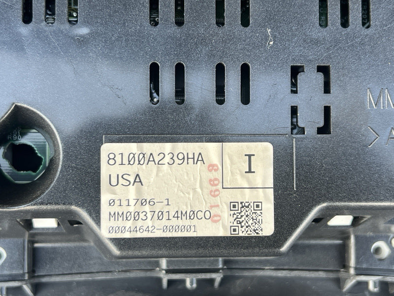 2006-2012 Mitsubishi Eclipse Gauge Cluster 144k Speedometer 8100A239HA OEM#3537M