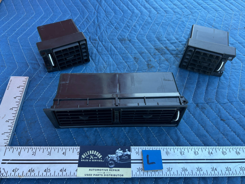 1986-1993 Volvo 240 244 Left Right Center Dash Air AC Heat Vent Set OEM #4308EM