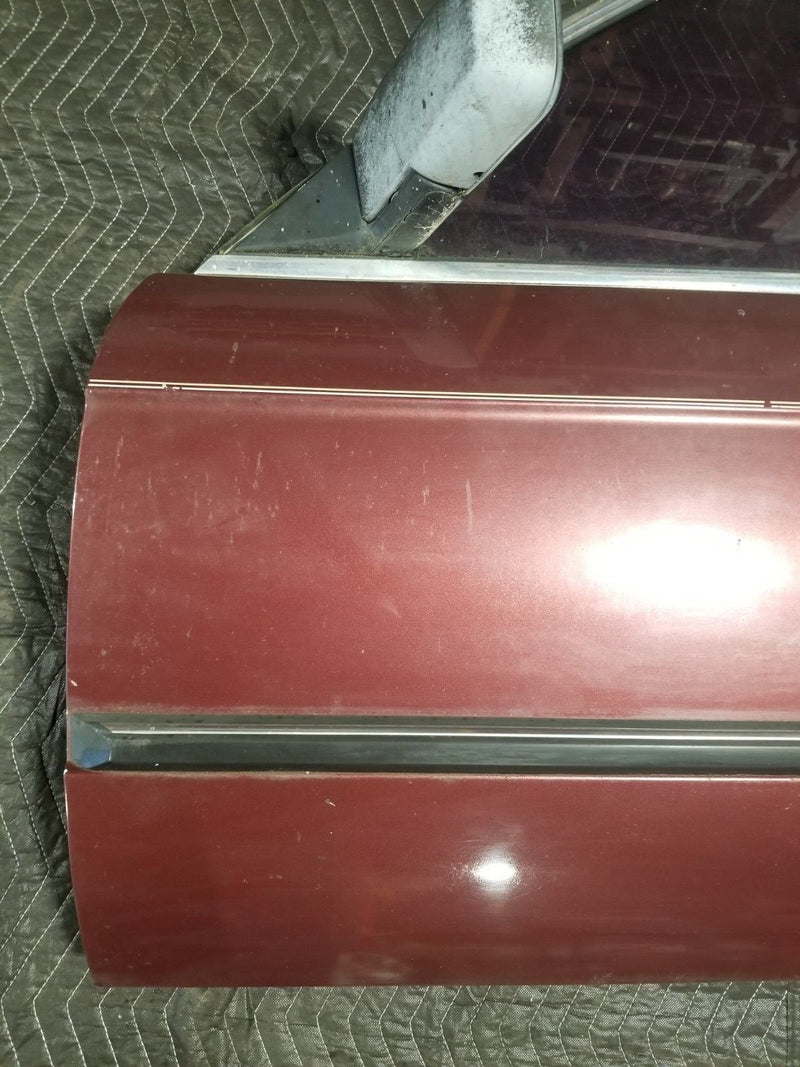 1984-93 BMW E30 318i 325i Front Driver Left LH Burgundy Door Panel OEM #CN602