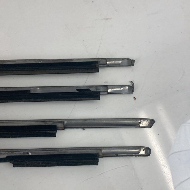1975-1980 Volvo 244- Window Scraper Set of 4 Chrome Trim OEM #4902M