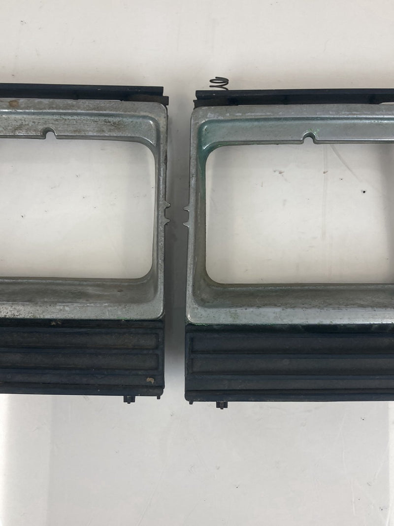 1975-1980 Volvo 244 Headlight Bezel Quad Set Left Right Square OEM #4320M