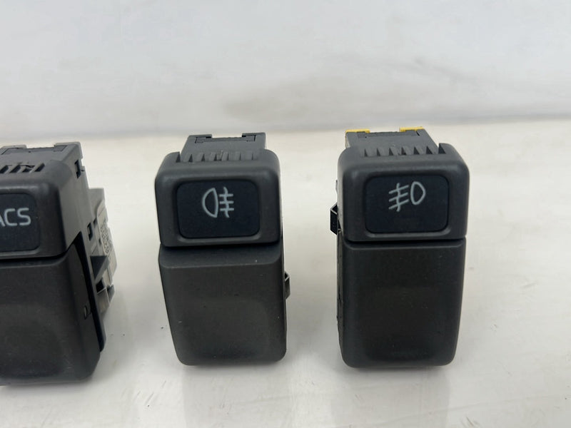 1998-2000 Volvo V70 S70 Fog Light Sunroof TRACS Traction Dash Switch Set OEM