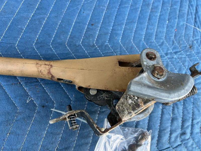 1986-1993 Volvo 240 244 Sedan Parking Emergency E Brake Lever Tan OEM #4204EM