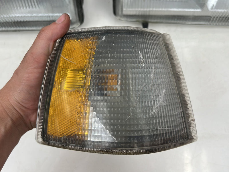 1993-1997 Volvo 850 Left & Right Headlight Assembly w/ Turn Signal Set OEM