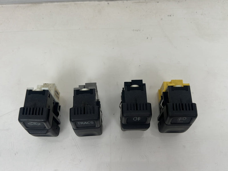 1998-2000 Volvo V70 S70 Fog Light Sunroof TRACS Traction Dash Switch Set OEM