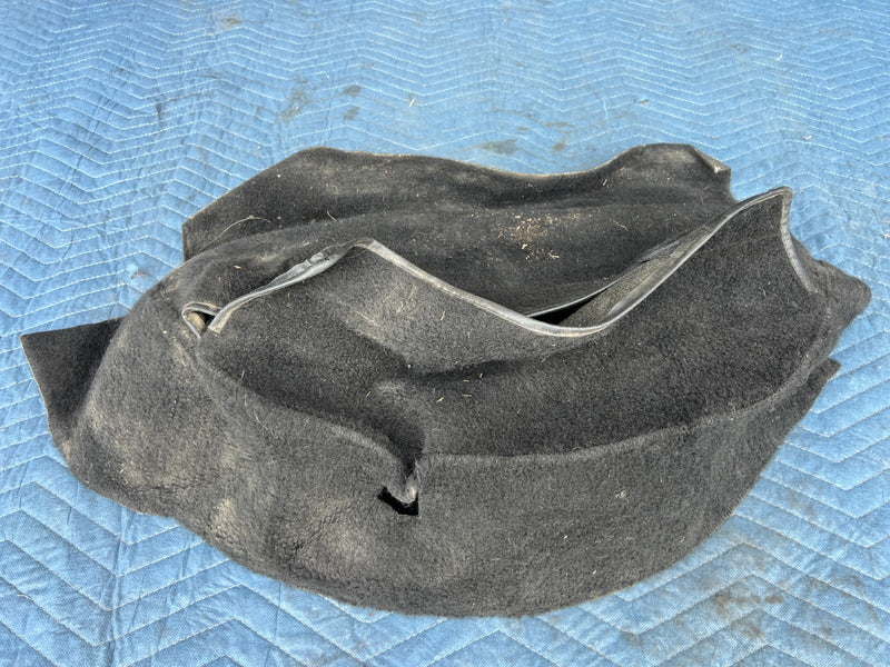 1986-1993 Volvo 240 244 Rear Trunk Spare Tire Carpet Cover Black OEM #4497EM