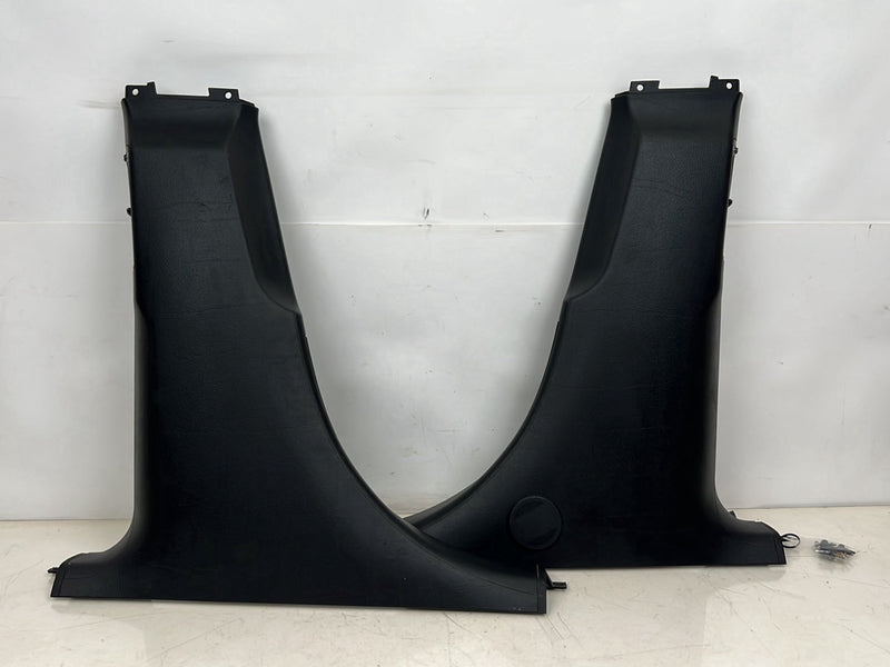 1996-2003 Audi S8 D2 A8 Right & Left B Pillar Trim Pair Black OEM #6374EM