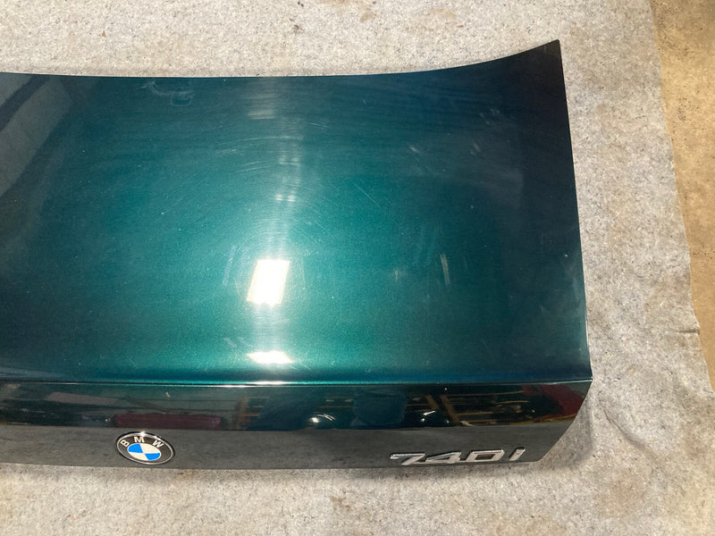 1986-1994 BMW 7 Series E32 Deck Lid Trunk Panel Green Hatch Rear OEM #1075M