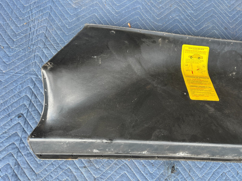 1986-1993 Volvo 240 245 Rear Driver Side Spare Tire Jack Cover Black OEM #4150EM