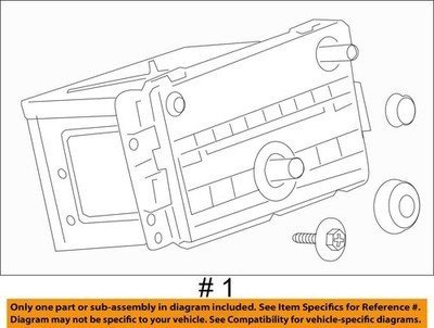 2006-2016 Chevy Impala GM Radio AM FM CD Player Head unit 20955156 OEM #3108M