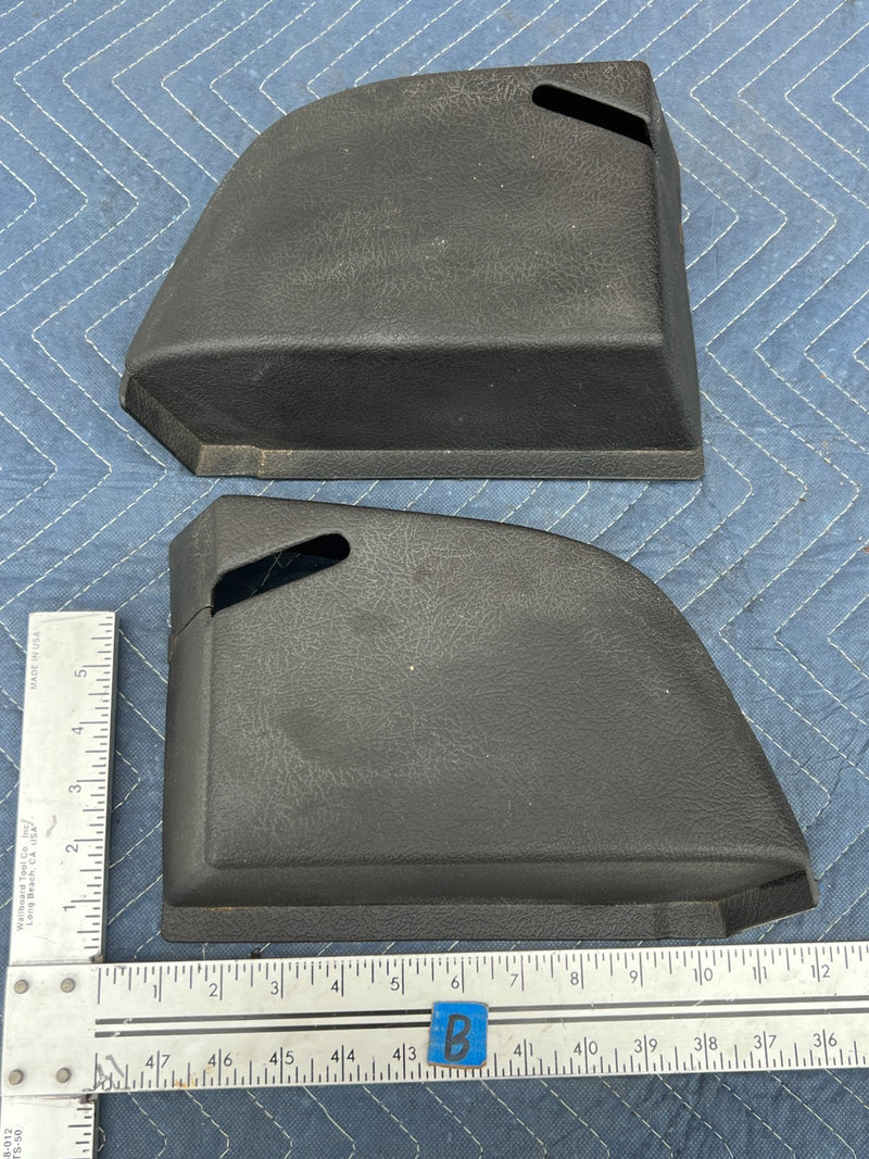 1967-1974 Volvo 140 142 Coupe Rear Right & Left Seat Belt Cover Trim OEM #4877EM