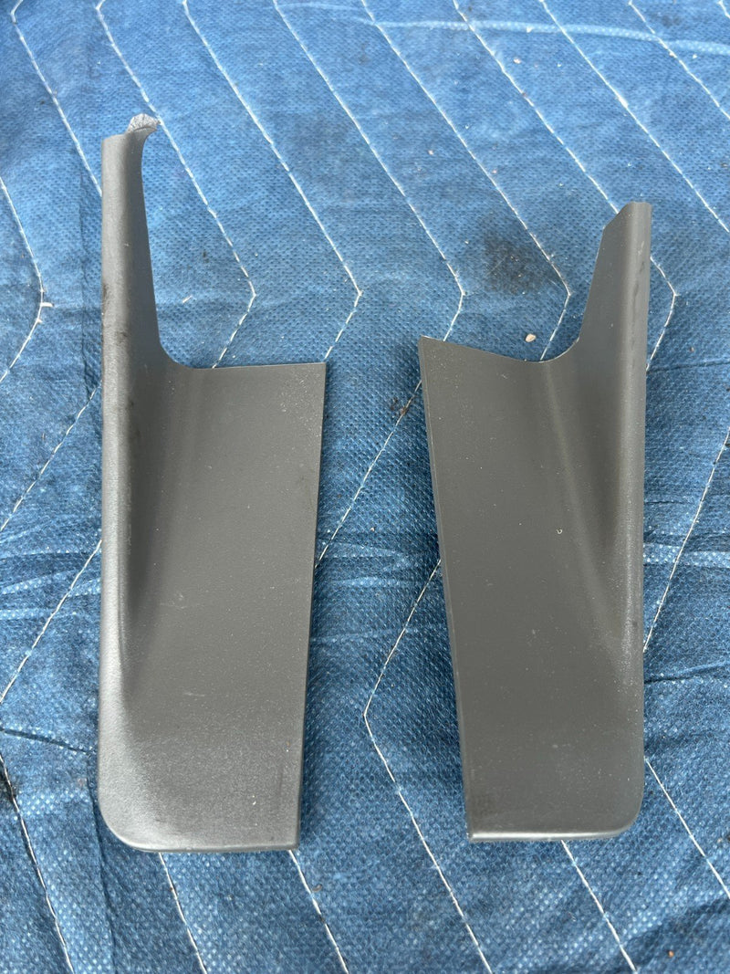 1989-1995 Volvo 740 940 Sedan Rear RH & LH Seat Belt Trim Pair Gray OEM #3776EM