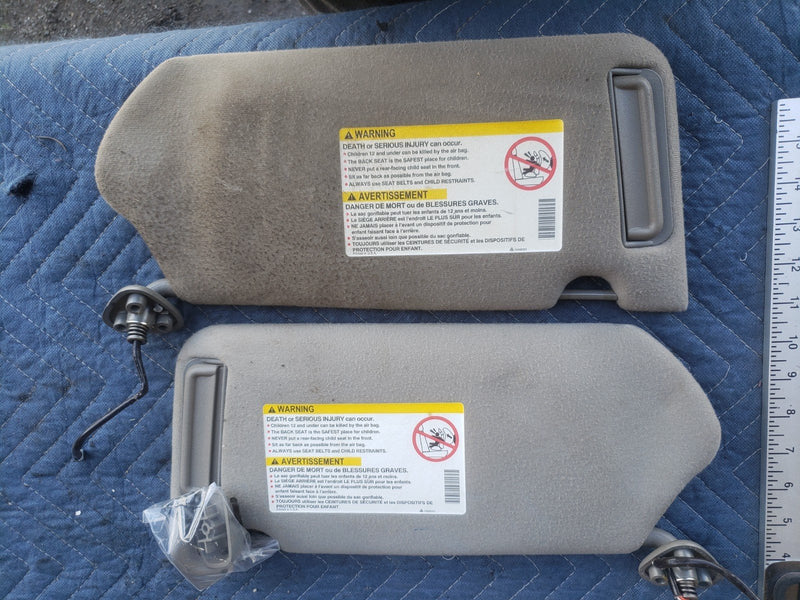 2000-2005 Chevy Impala Right & Left Sun Visor Shade Cloth Pair OEM #2174CN