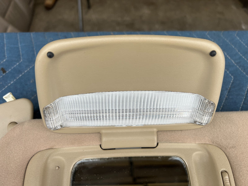 2002-2006 Toyota Camry Right Left RH LH Side Sun Visor Tan Beige OEM #72DU