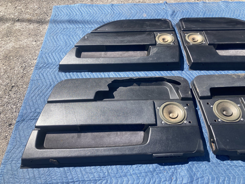 1989-1995 Volvo 940 944 Door Card Set of 4 Panel Black LH RH OEM #4194M
