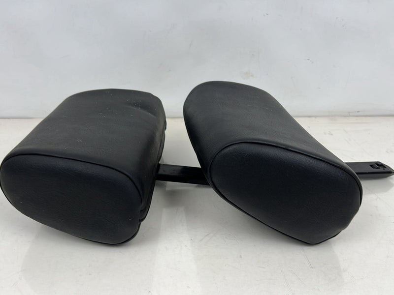 1990-1992 Volvo 740 745 940 Wagon Rear Black Leather Headrest Pair OEM #5864EM