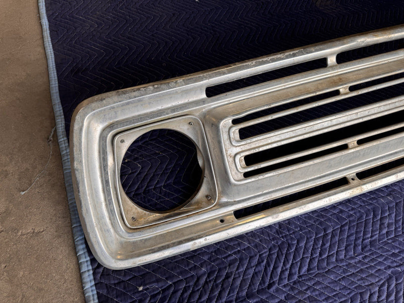 1972-1973 Dodge Truck Tin Front Grille D100 D200 Pickup Aluminum Trim OEM #4764E