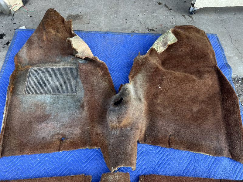 1967-1974 Volvo 140 142 Molded Carpet Full Set Brown OEM #5081EM