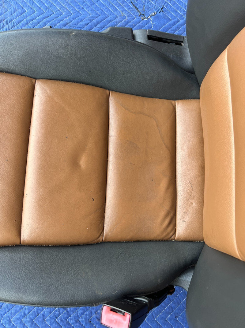 2005-2011 Audi A6 Front Passenger Seat Two Tone Amaretto + Black OEM #28ZJ