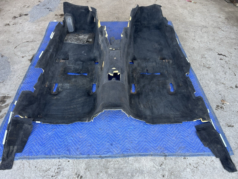 1998-2003 Jaguar XJR XJ8 X308 Sedan Molded Carpet Set Black Front & Rear #4673E