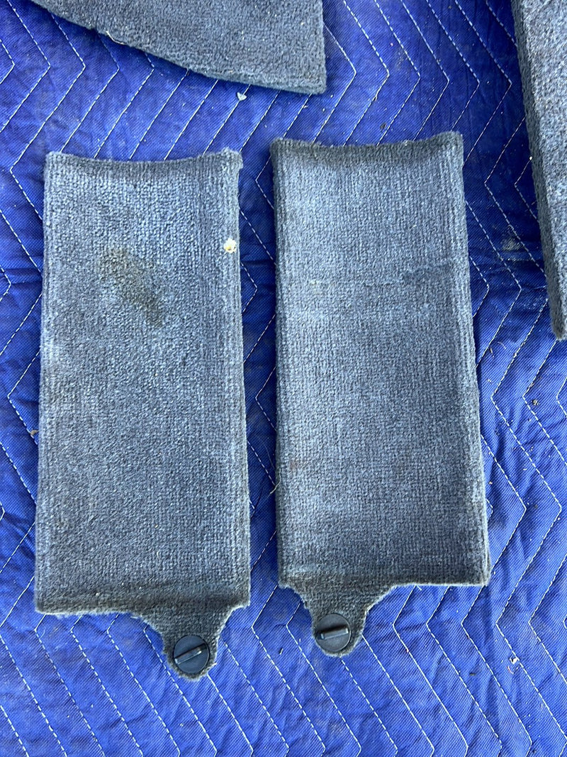 1993-1997 Volvo 850 Rear Left & Right Carpet Panel Set Gray OEM