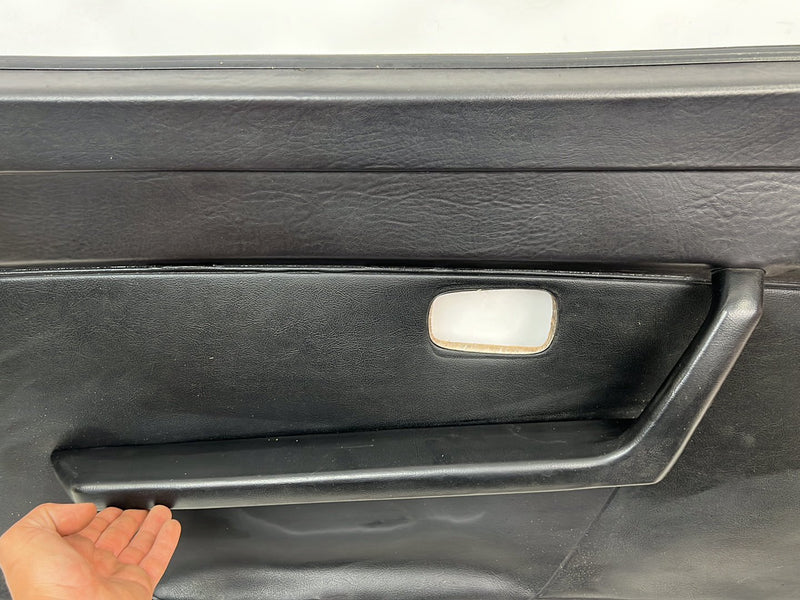1983-1985 Porsche 944 Left + Right Door Card Panel Pair Black OEM #5706EM