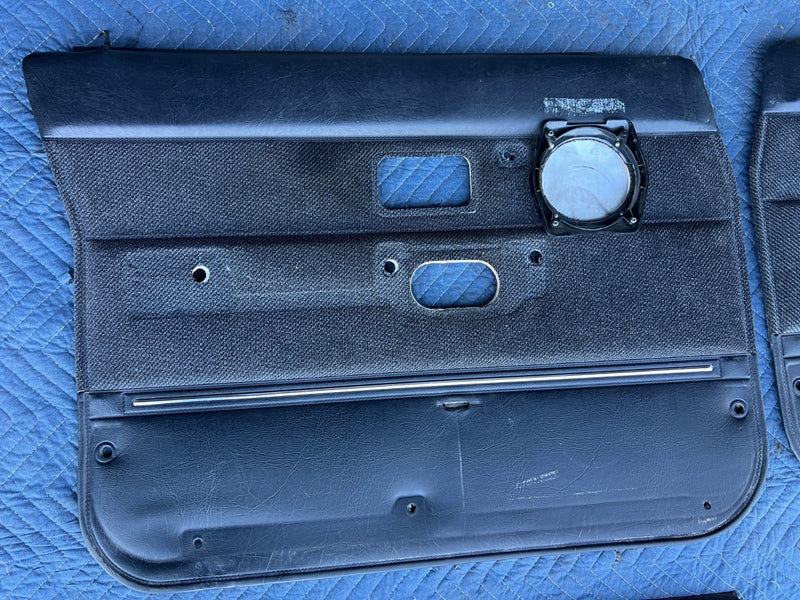 1986-1993 Volvo 240 244 *Sedan Only* Door Card Set of 4 Gray Black OEM #4374EM