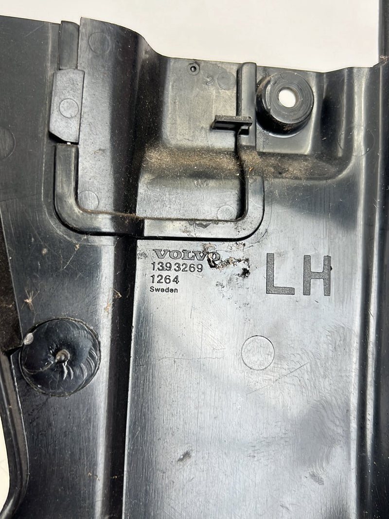 1990-1992 Volvo 740 745 Right & Left Kick Panel Trim Pair Black OEM #5725EM