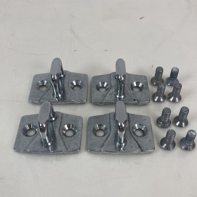 2003-2007 BMW 545i E60 Door Striker Plates Latch Chrome Set 7067805 OEM #4931M