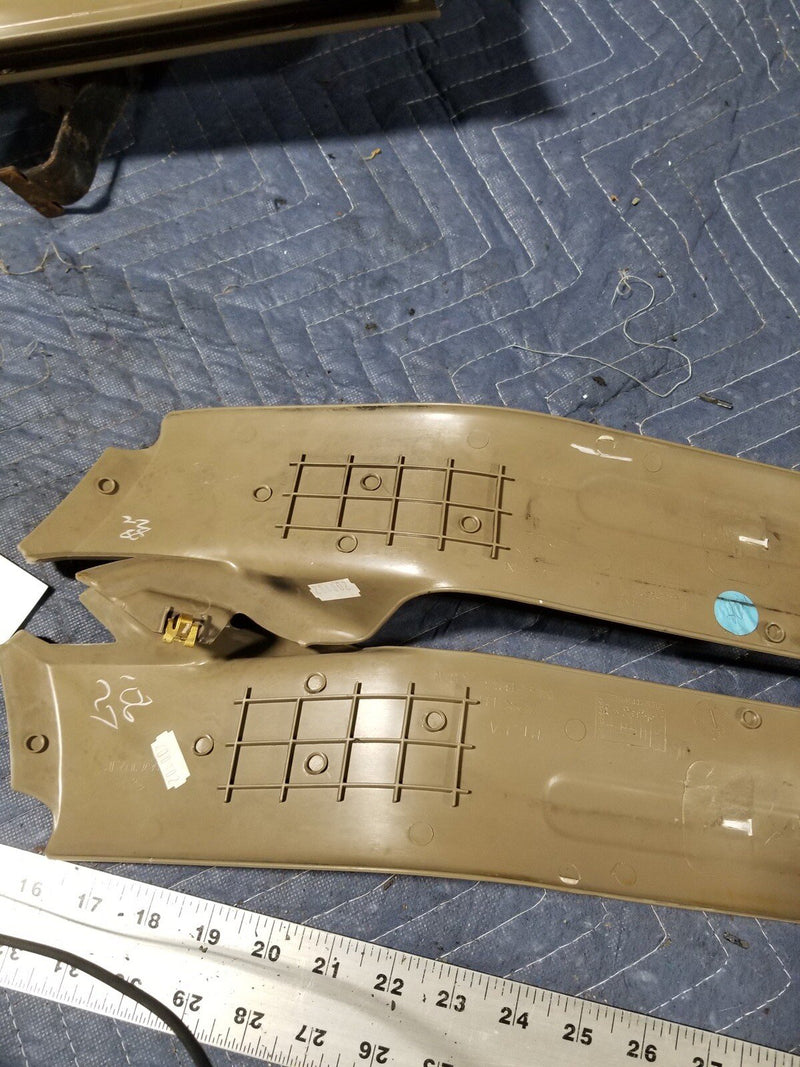 2002-2008 Jaguar X-Type 2.5L Rear Door Sill Scuff Plates L & R Tan OEM #1923E