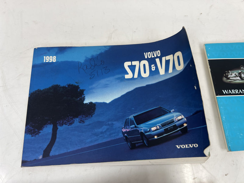 1998 Volvo S70 V70 XC Owners Manual User Guide Booklet Set OEM #6882EM