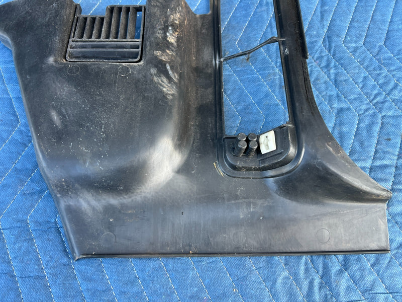 1986-1993 Volvo 240 244 Outer Dash Right & Left Kick Panel Trim Black OE #4184EM