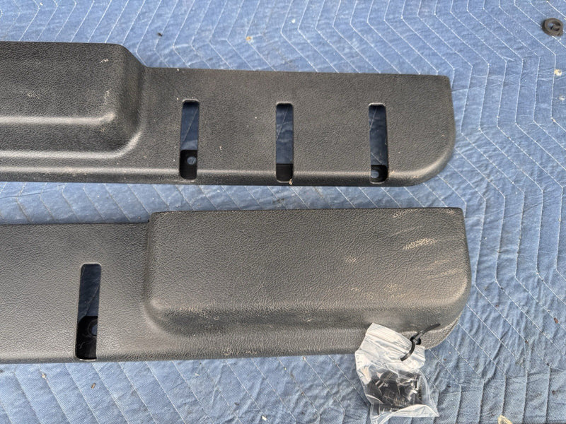 1986-1993 Volvo 240 244 245 Front Door Map Pocket Trim Pair Black OEM #4920E