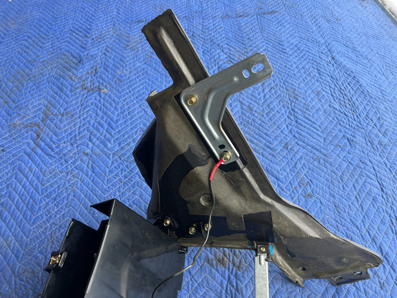 1989-1995 Volvo 740 940 Sedan LH & RH Lower Center Console Trim Gray OEM #3753EM