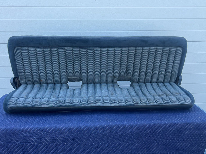 1988-1994 Chevrolet Silverado Ext Cab Rear Bench Seat Two-Tone Blue OEM #5532EM
