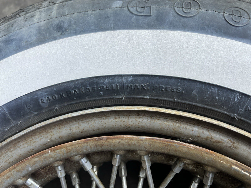 1980-1985 Cadillac Seville Set Of Rims Wheels Tires 15” Wire Spoke OEM #3314M