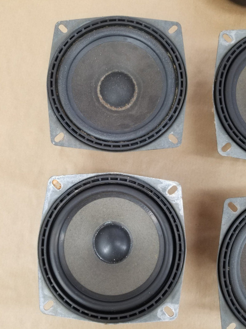 1984-93 BMW E30 318i 325i Front Rear Left Right Speaker Set w/ Covers OEM#462CN