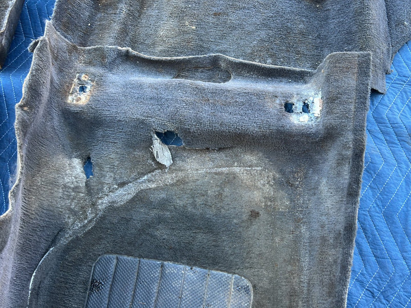 1993-1997 Volvo 850 Wagon Front & Rear Molded Carpet Set Gray OEM