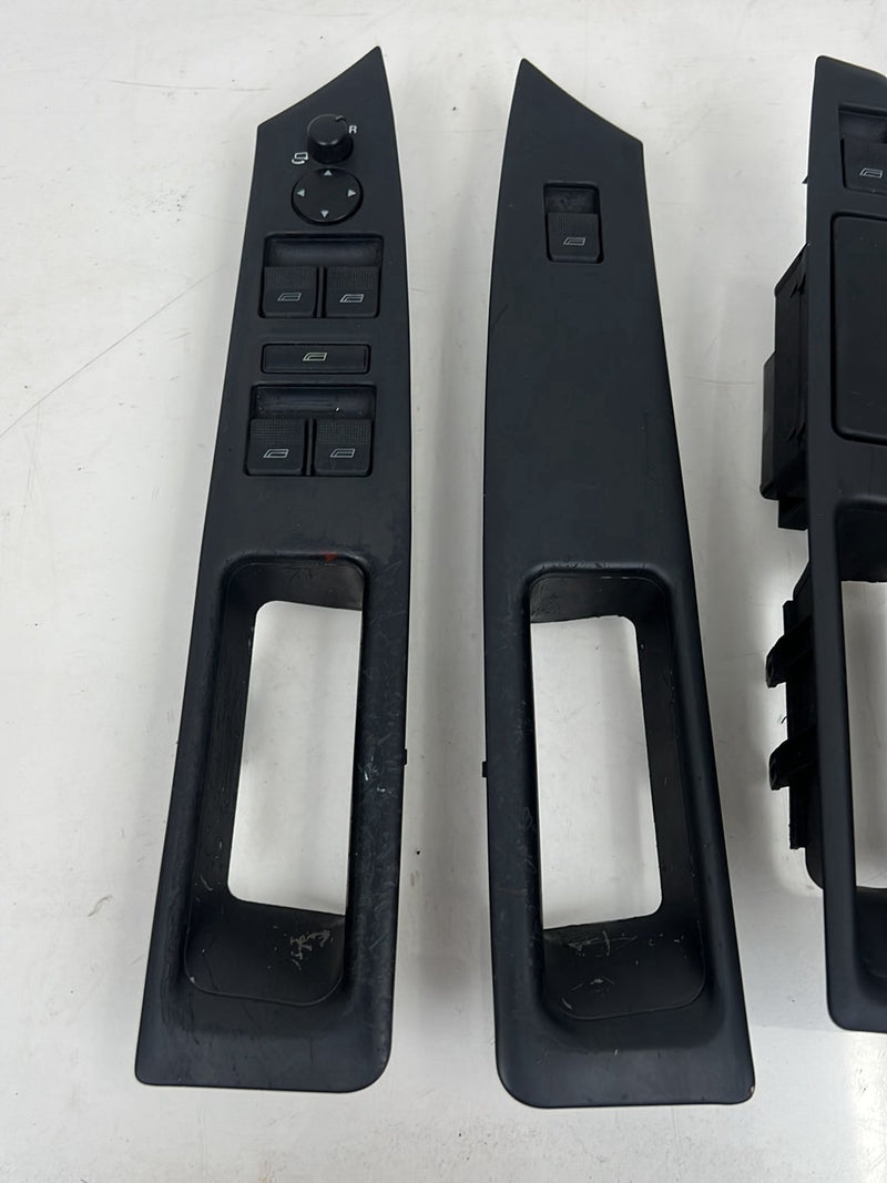 2001-2003 Audi S8 D2 A8 Door Window Switch w/ Trim Black Set of 4 OEM #6107EM