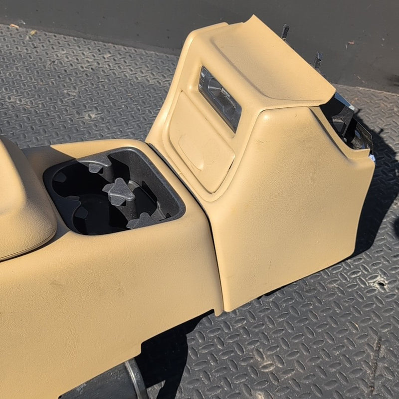 1999-2002 Chevrolet Silverado Center Console Assembly Tan Lid Mounts 15037198