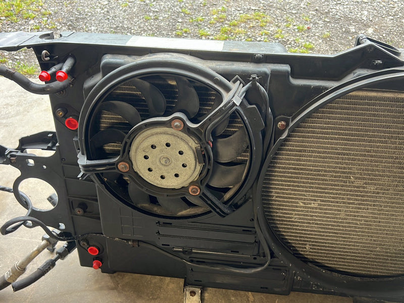 1996-2003 Audi S8 D2 A8 Radiator & Cooling Fan Stack Assembly OEM #6530EM