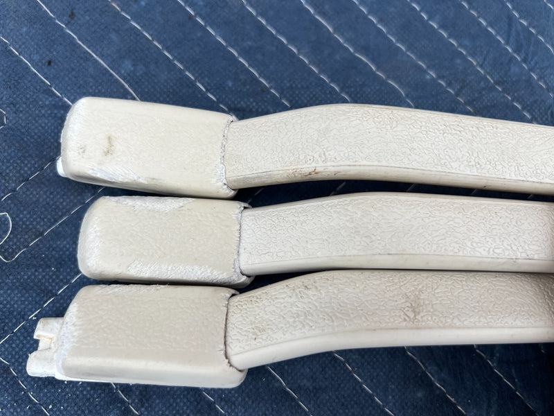 1967-1974 Volvo 140 142 144 Overhead Grab Handle Set of 3 White OEM #4872EM